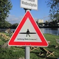 Rower Crossing Sign